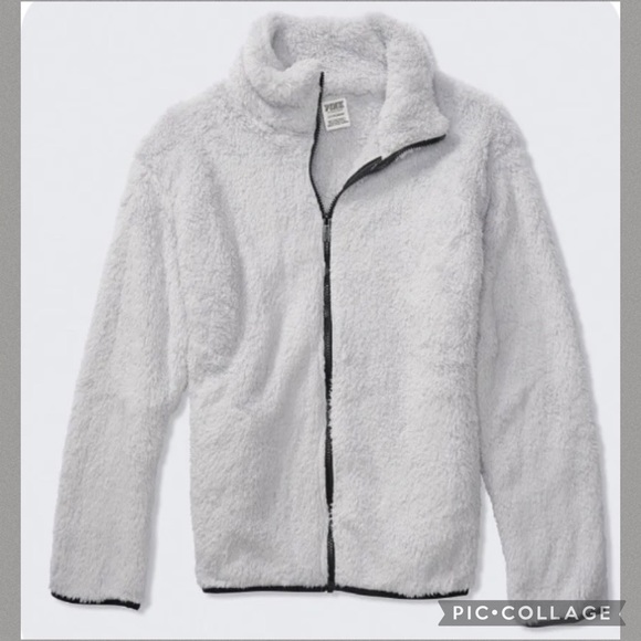 Victoria's Secret Pink Large Polar Fleece Full-
zip Nwt Awesome VS COMFY COZY - Picture 2 of 10